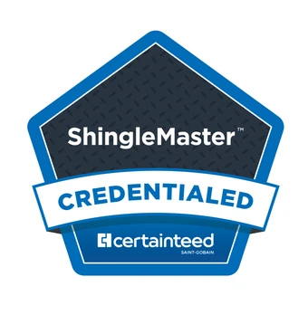 CertainTeed ShingleMaster Credentialed installer badge